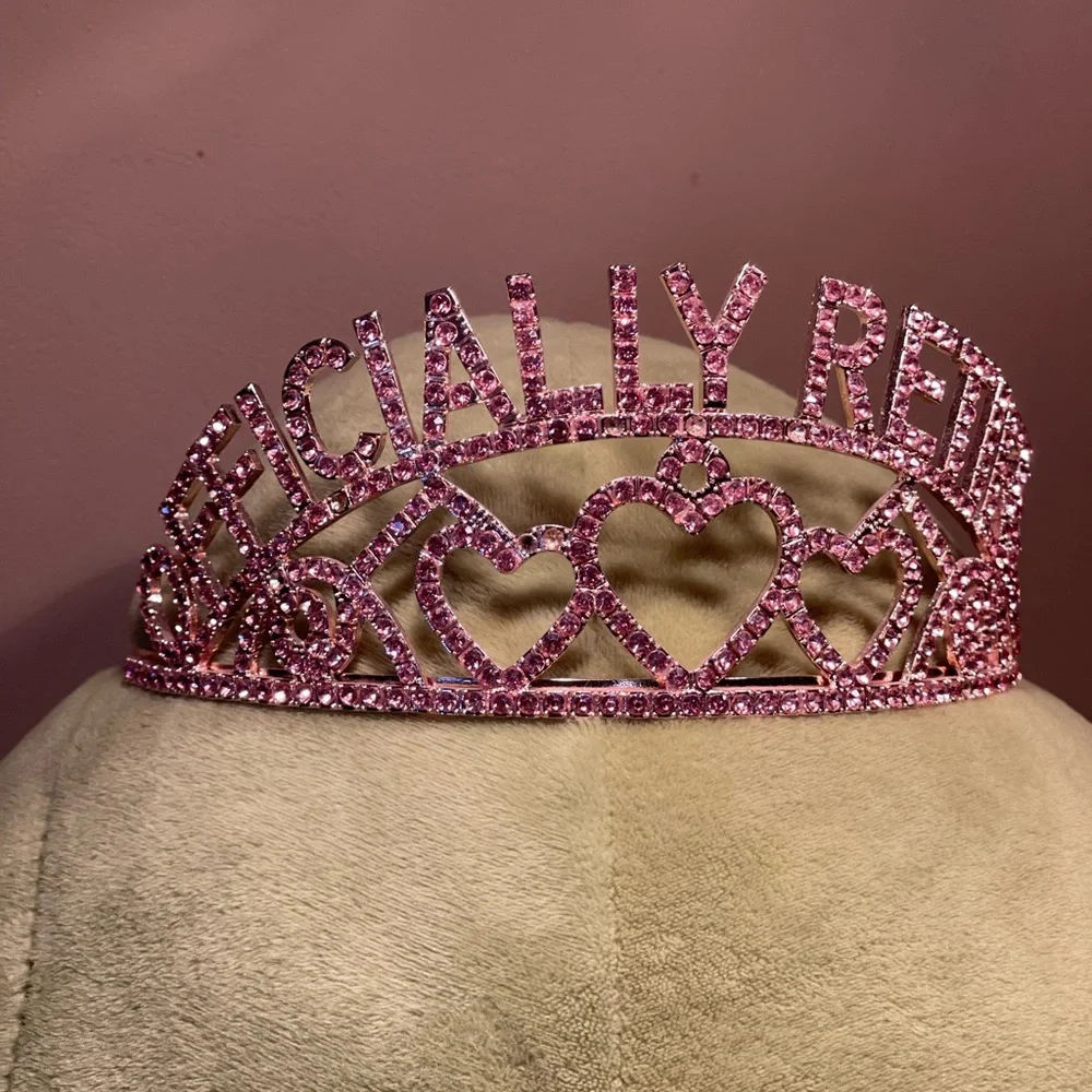 Pink Rhinestone Tiara - Picture 3 of 3